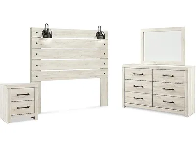 Cambeck Queen Panel Headboard, Dresser, Mirror, and Nightstand