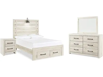 Cambeck Full Panel Bed, Dresser, Mirror and Nightstand