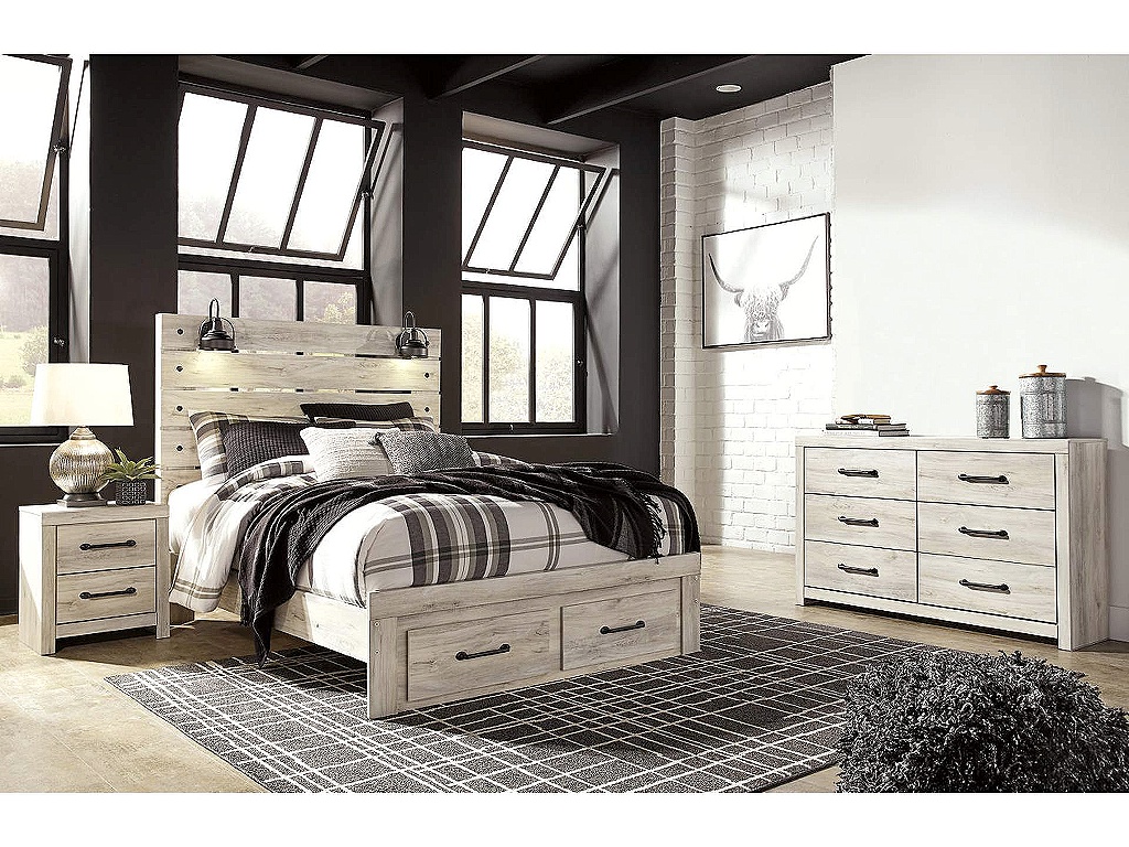 Cambeck Queen Panel Storage Bed, Dresser and Nightstand - main image