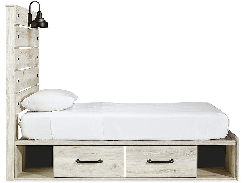 Cambeck Twin Panel Bed with 2 Storage Drawers - image 5