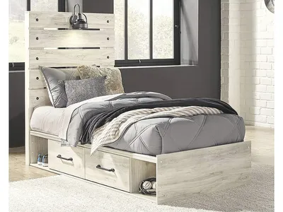 Cambeck Twin Panel Bed with 4 Storage Drawers