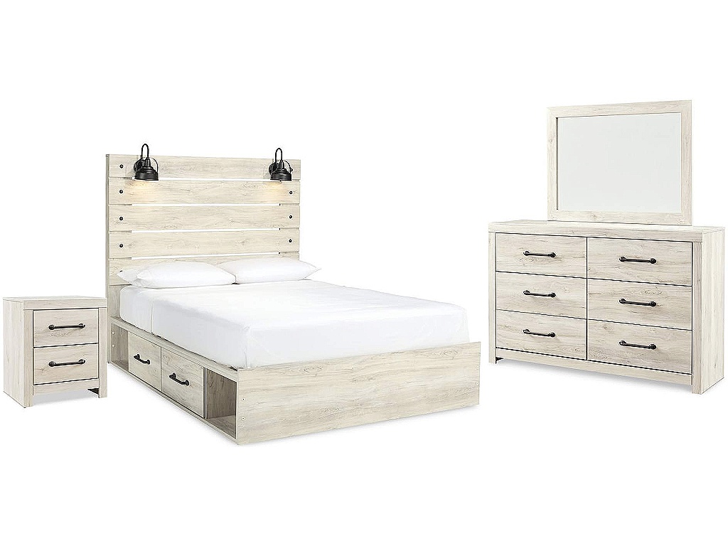 Cambeck Queen Panel Bed with Storage, Dresser, Mirror and Nightstand - main image