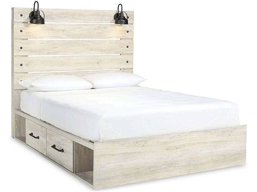 Cambeck Queen Panel Bed with 2 Storage Drawers - main image