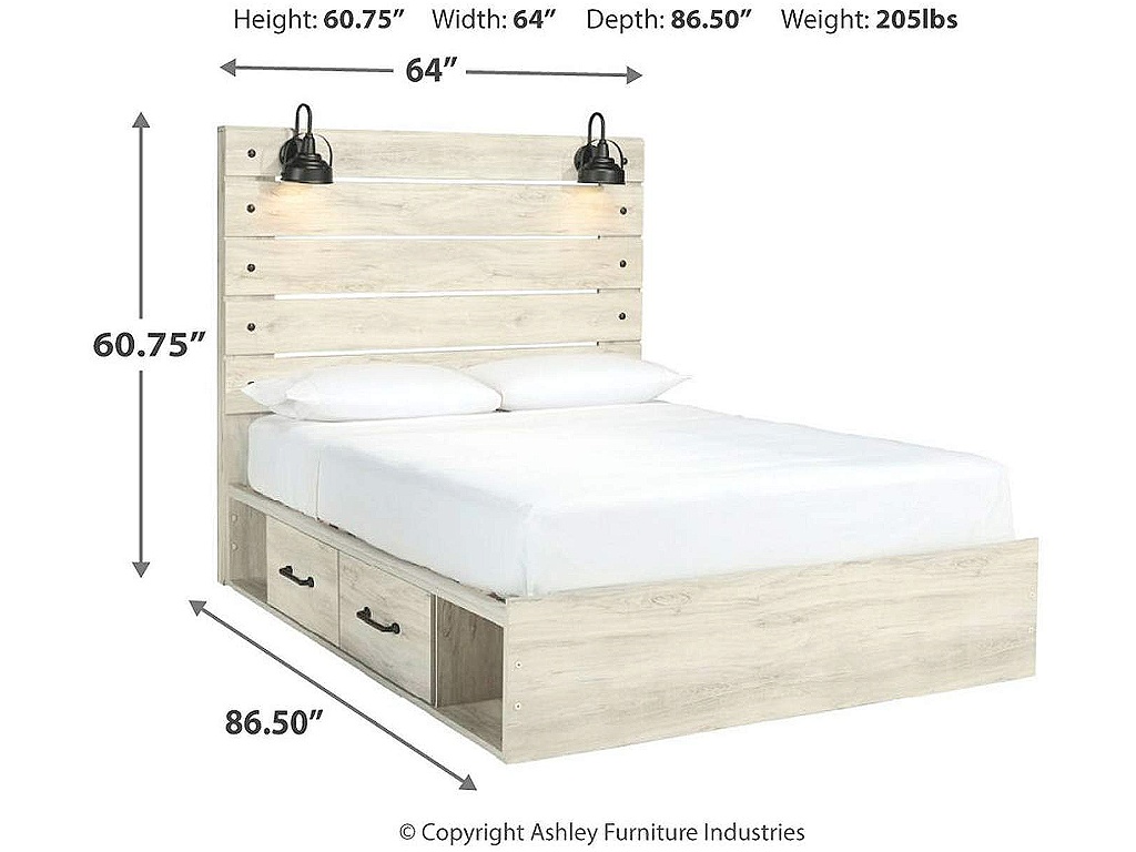 Cambeck Queen Panel Bed with 2 Storage Drawers - image 3