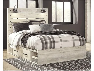Cambeck Queen Panel Bed with 4 Storage Drawers