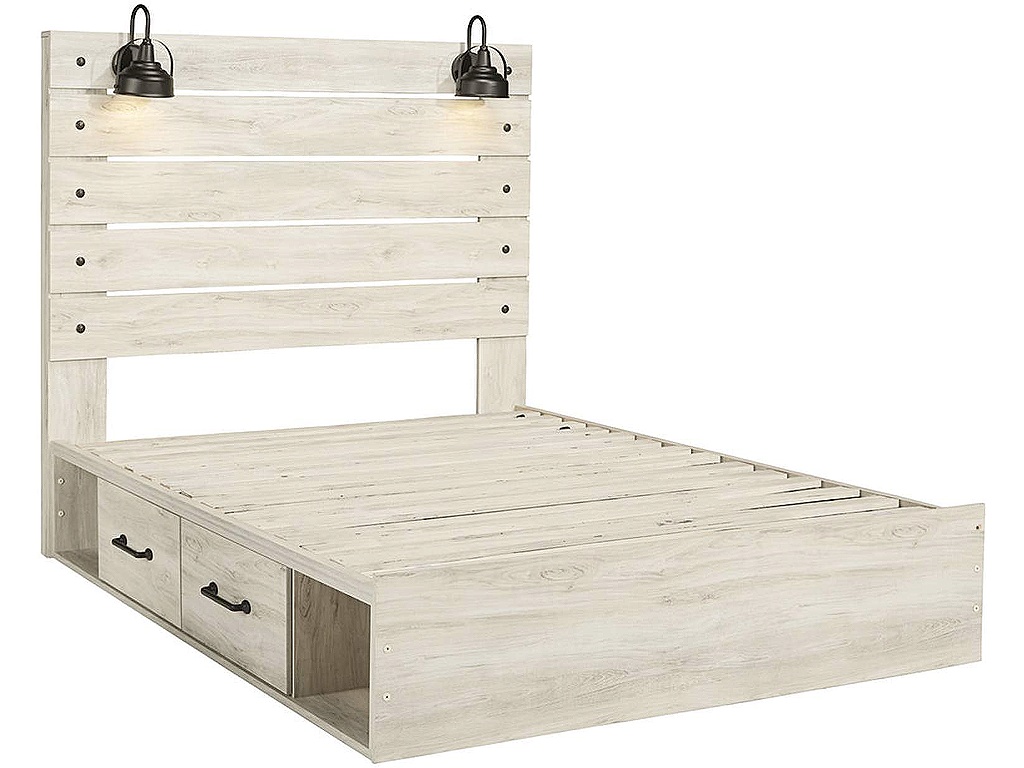Cambeck Queen Panel Bed with Storage, Dresser and Mirror - image 3