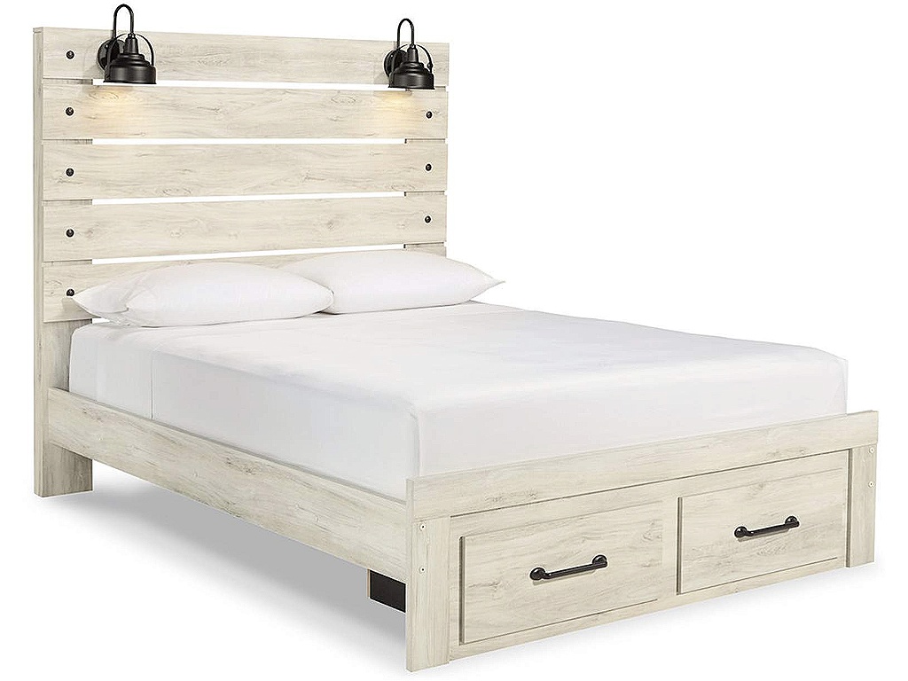 Cambeck Queen Panel Bed with 2 Storage Drawers - main image