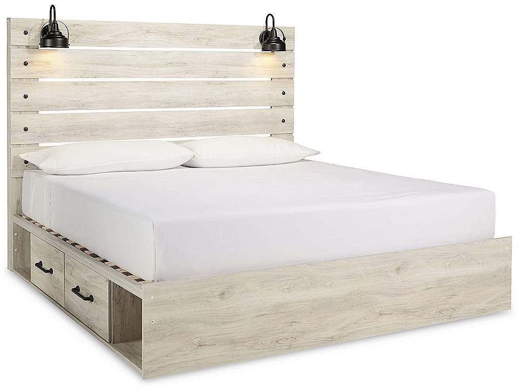 Cambeck King Panel Bed with 2 Storage Drawers - main image