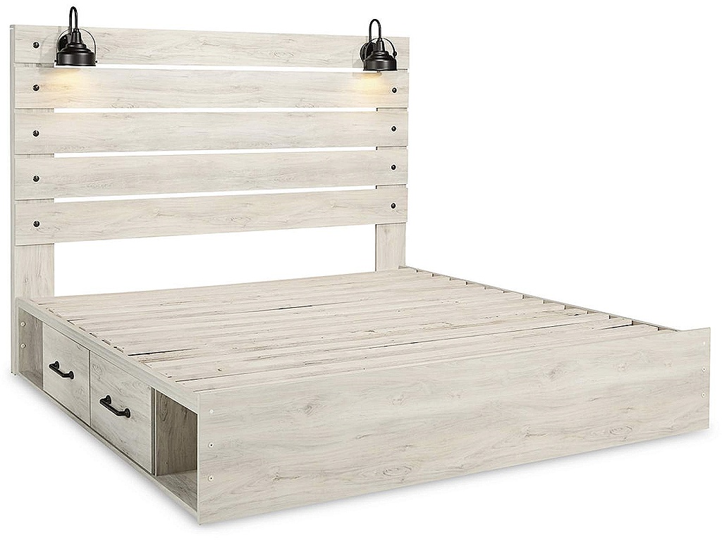 Cambeck King Panel Bed with 2 Storage Drawers - image 2