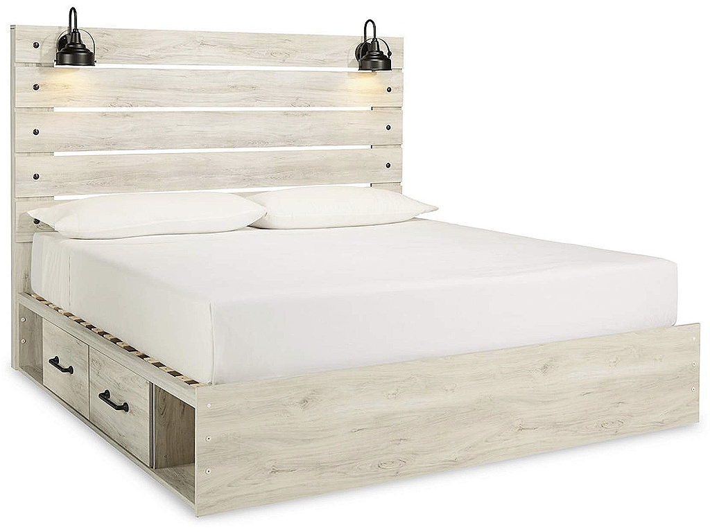 Cambeck King Panel Bed with Storage, Chest and 2 Nightstands - image 6
