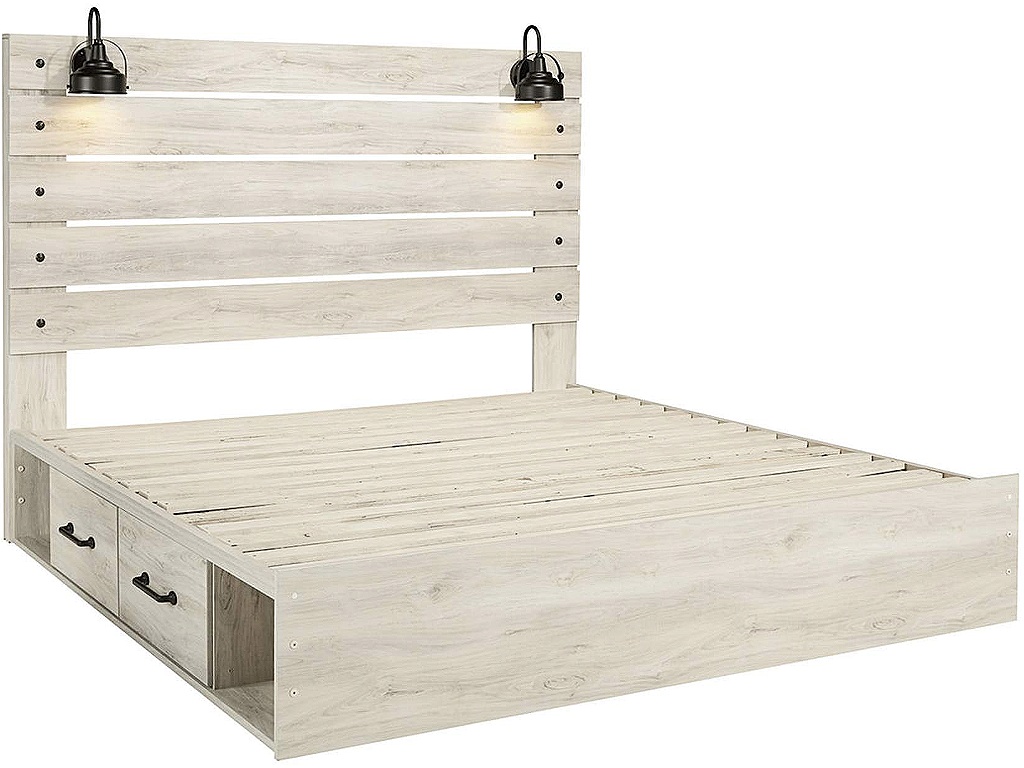 Cambeck King Panel Bed with Storage, Chest and 2 Nightstands - image 7
