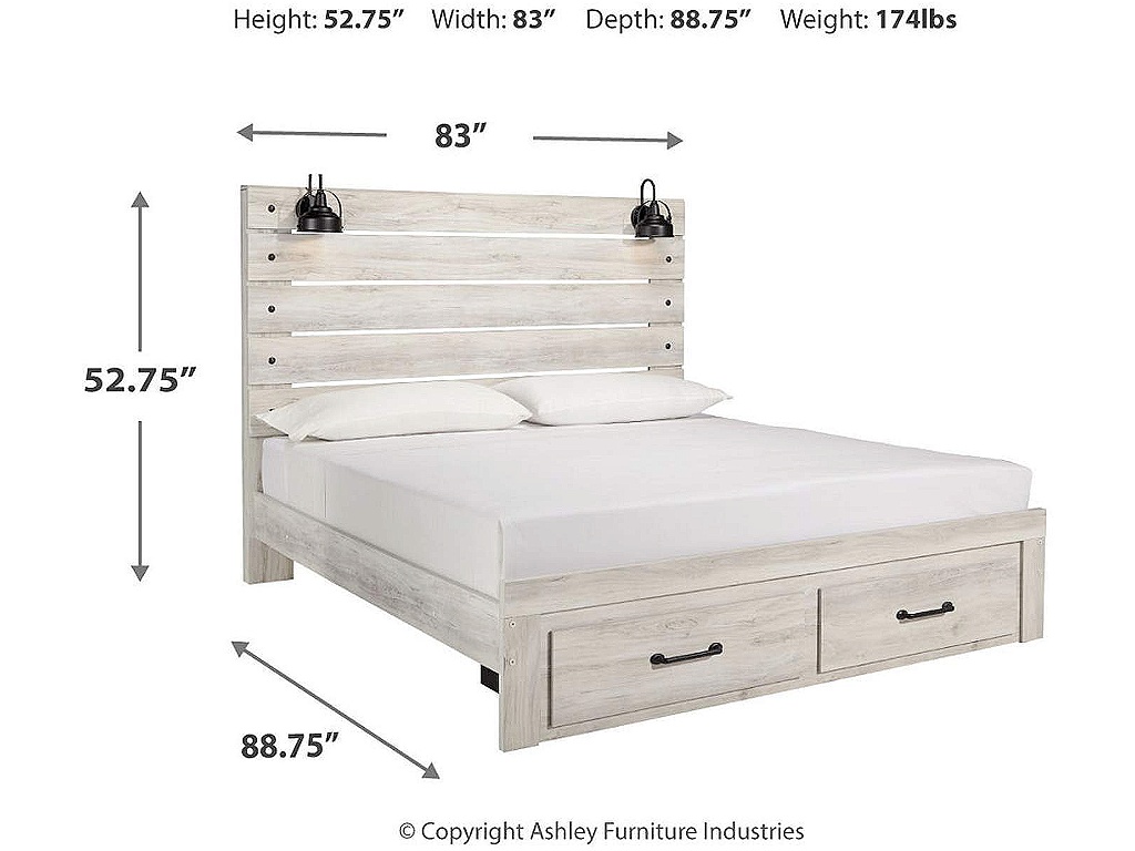 Cambeck King Panel Storage Bed, Dresser, Mirror, Chest and 2 Nightstands - image 18
