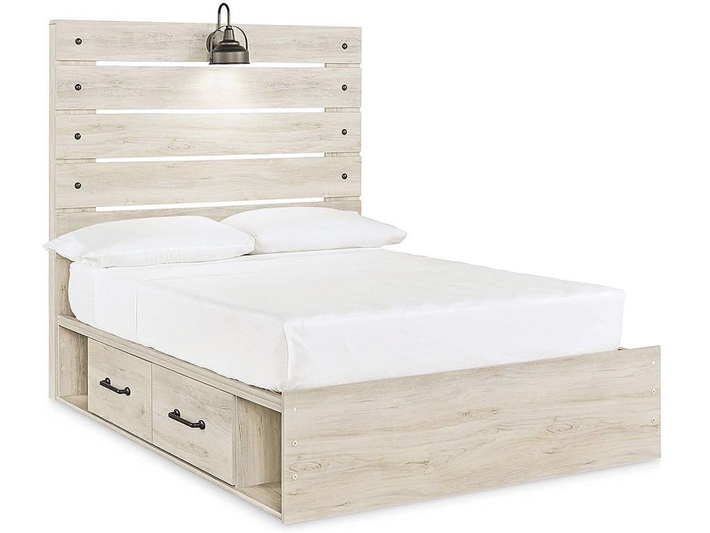 Cambeck Full Panel Bed with 2 Storage Drawers - main image