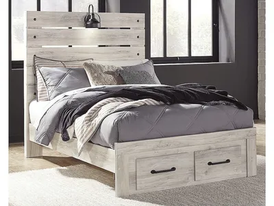 Cambeck Full Panel Bed with 2 Storage Drawers