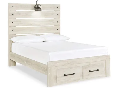 Cambeck Full Panel Bed with 2 Storage Drawers
