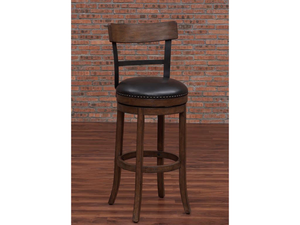 B2-208 Taranto Barstool Stool W/Back-Wood Frame - main image
