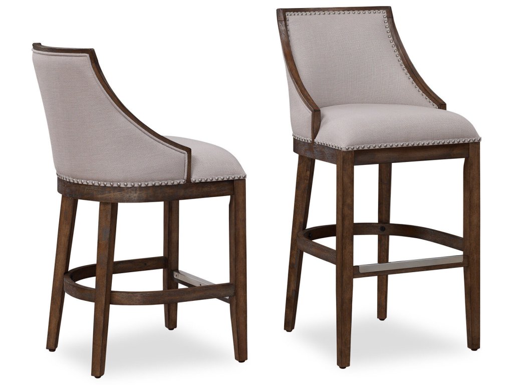 B2-233 Keller Barstool Stool W/Back-Wood Frame - main image