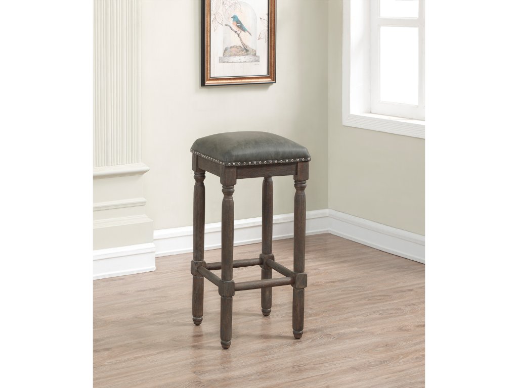 B2-261 Bronson Barstool Backless Stool Wood Frame - main image