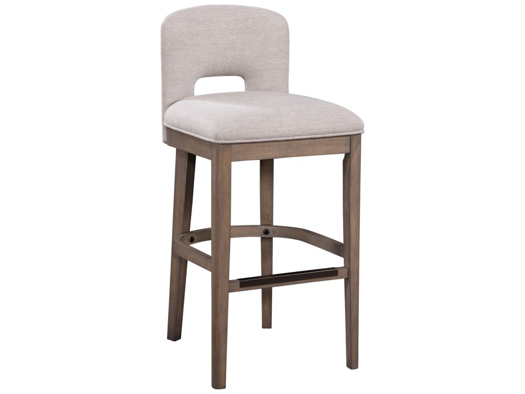 B2-268 Bistro Wood Stool W/ Fabric - main image