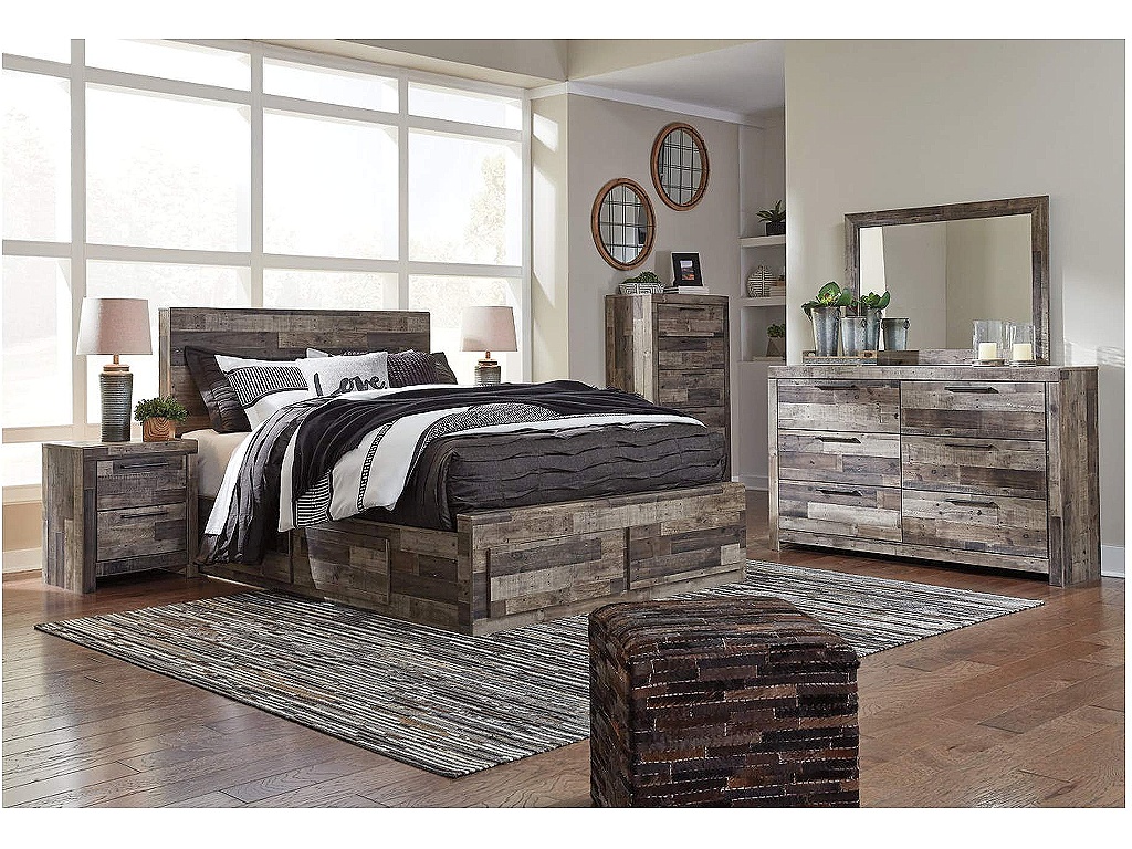 Derekson Queen Panel Bed with 4 Storage Drawers - image 6