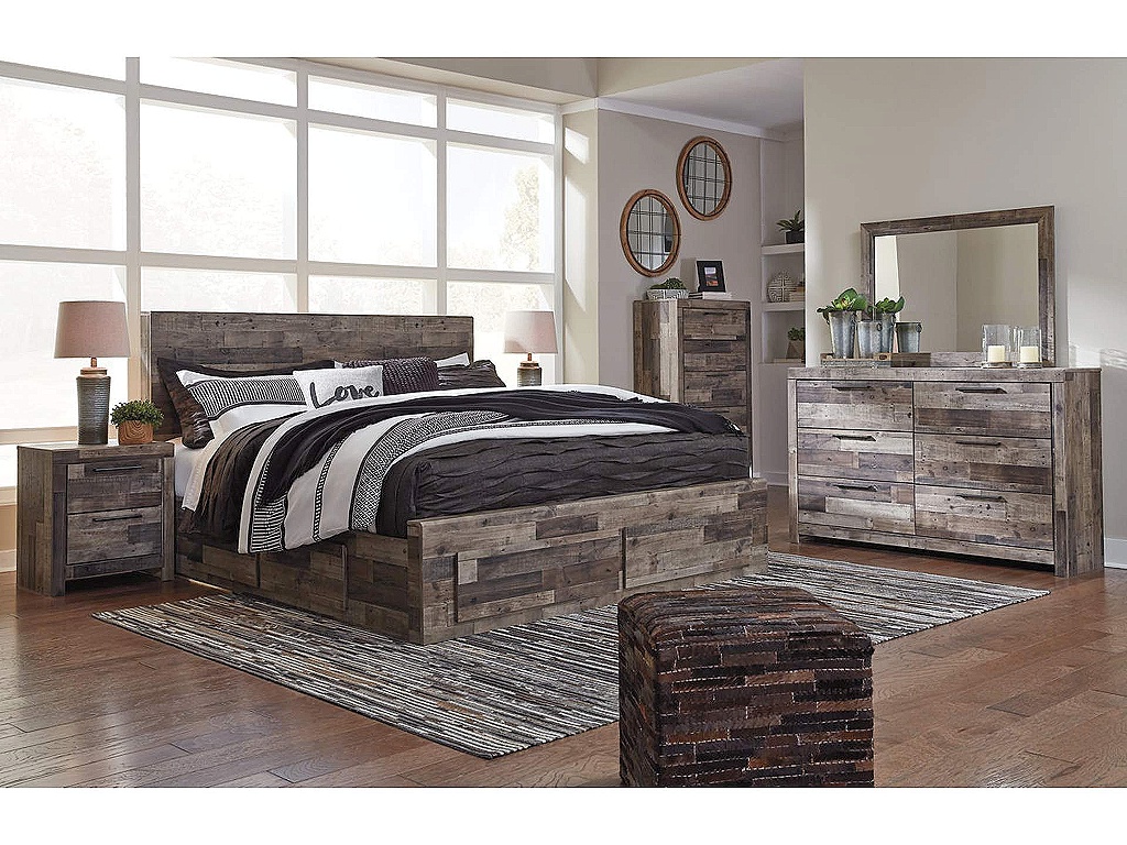 Derekson King Panel Bed with 4 Storage Drawers - image 5