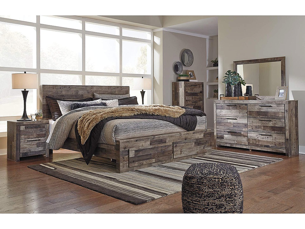 Derekson King Panel Bed with 2 Storage Drawers - image 4