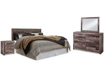 Derekson King Panel Headboard, Dresser, Mirror and Nightstand - Alternative View