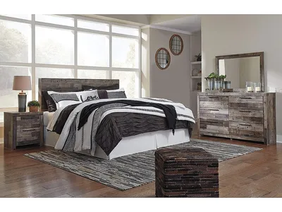 Derekson King Panel Headboard, Dresser, Mirror and Nightstand