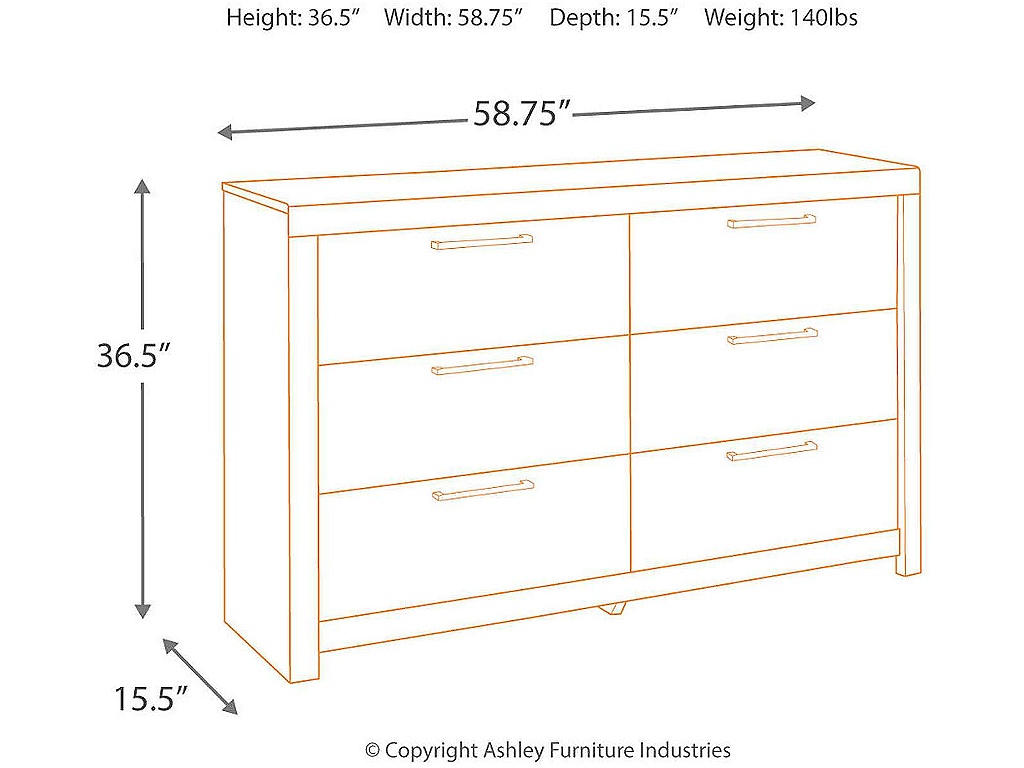 Derekson Queen Panel Headboard, Dresser, Chest and Nightstand - image 5