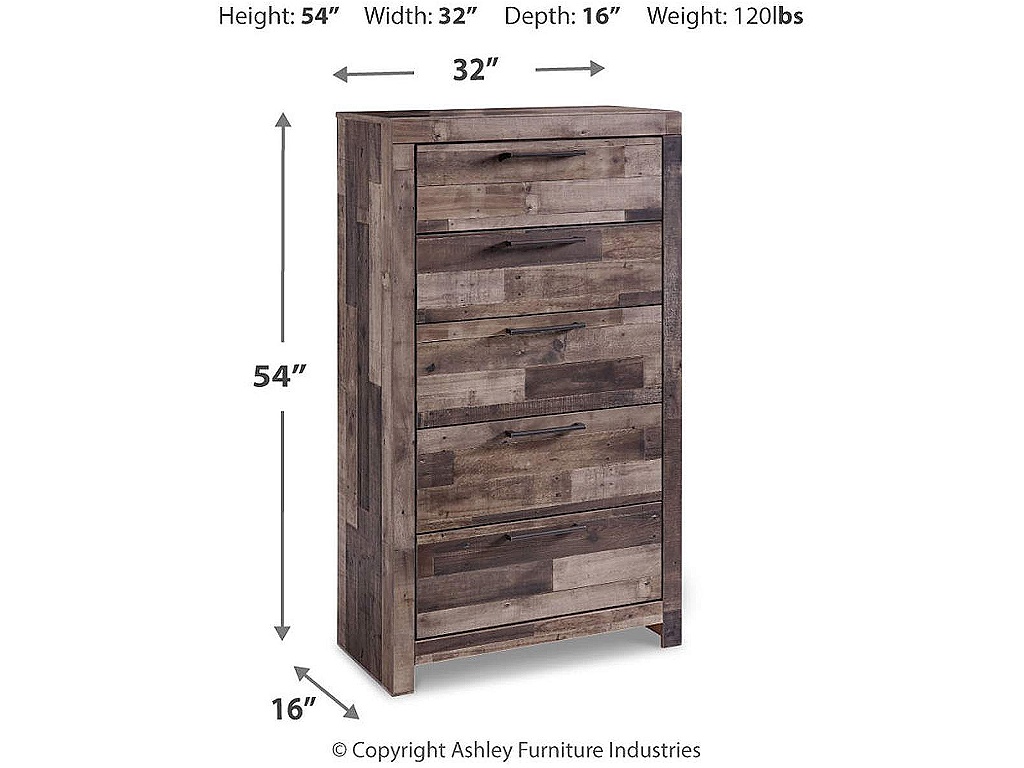 Derekson Queen Panel Headboard, Dresser, Chest and Nightstand - image 7