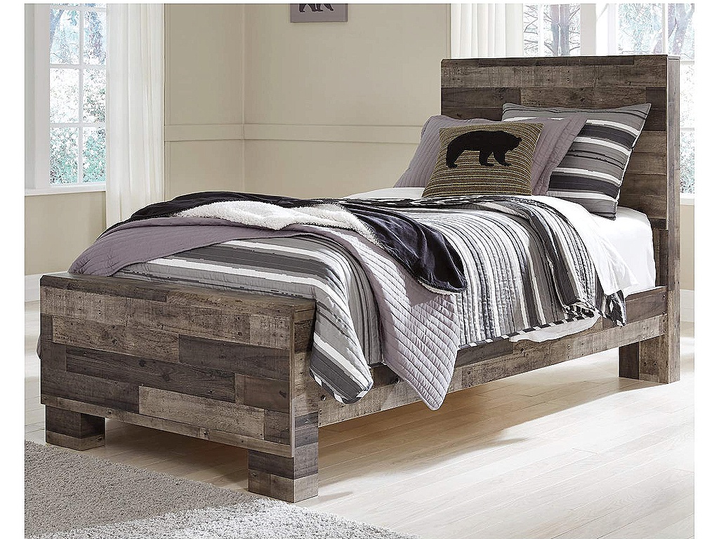 Derekson Twin Panel Bed and Dresser - image 6