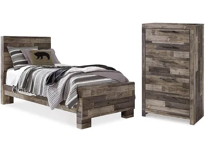 Derekson Twin Panel Bed and Chest