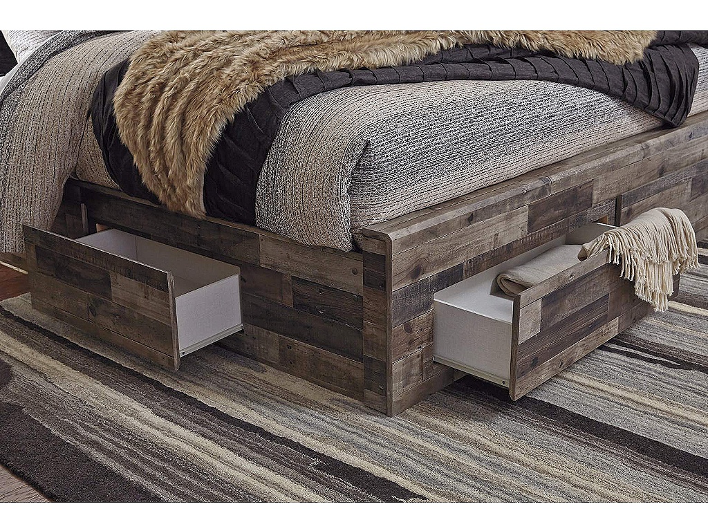Derekson King Panel Bed with 4 Storage Drawers - image 3