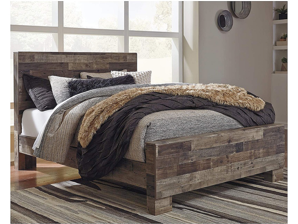 Derekson Queen Bed with Mirrored Dresser and Nightstand - image 8