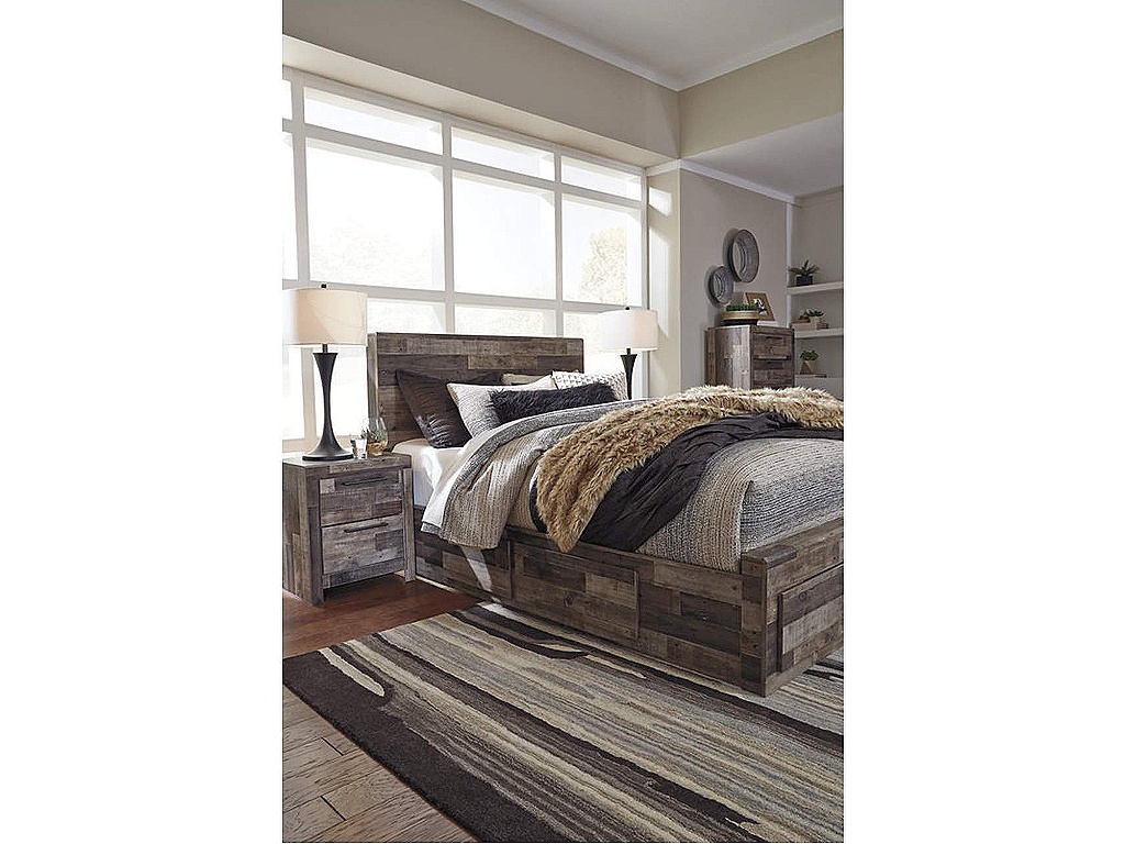 Derekson Queen Panel Bed with 4 Storage Drawers - image 8