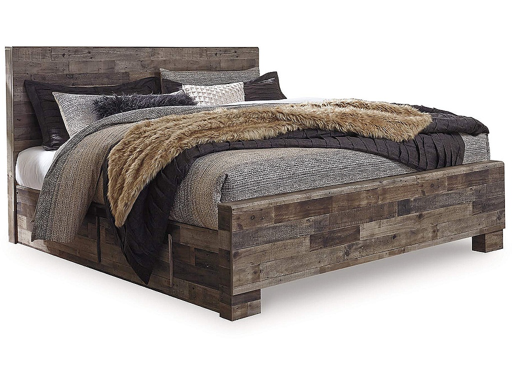 Derekson King Panel Bed with 2 Side Storage - main image
