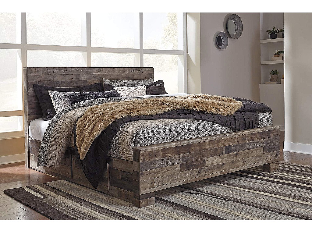 Derekson King Panel Bed with 2 Side Storage - image 1