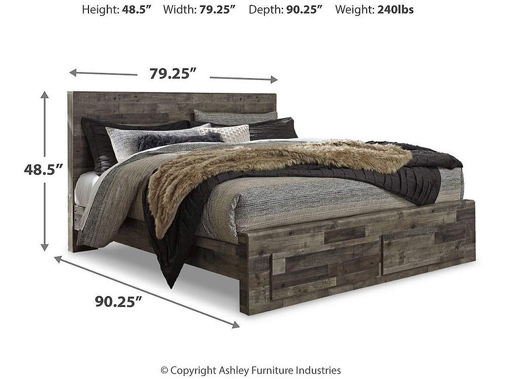 Derekson King Storage Bed, Dresser, Mirror and 2 Nightstands - image 5
