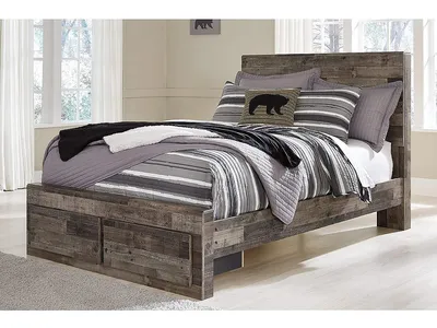 Derekson Full Panel Storage Bed with Nightstand