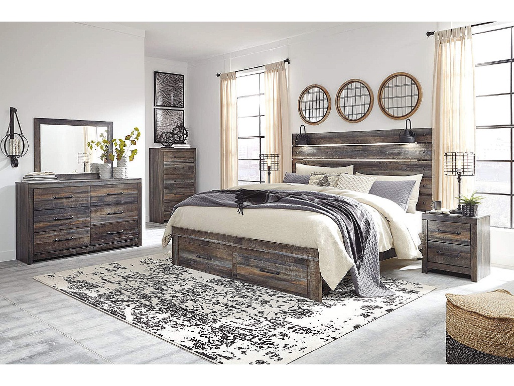 Drystan King Panel Bed with 2 Storage Drawers - image 2