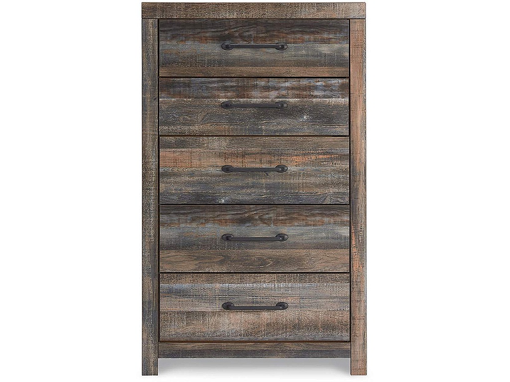Drystan Queen Bookcase Storage Bed, Chest and 2 Nightstands - image 2