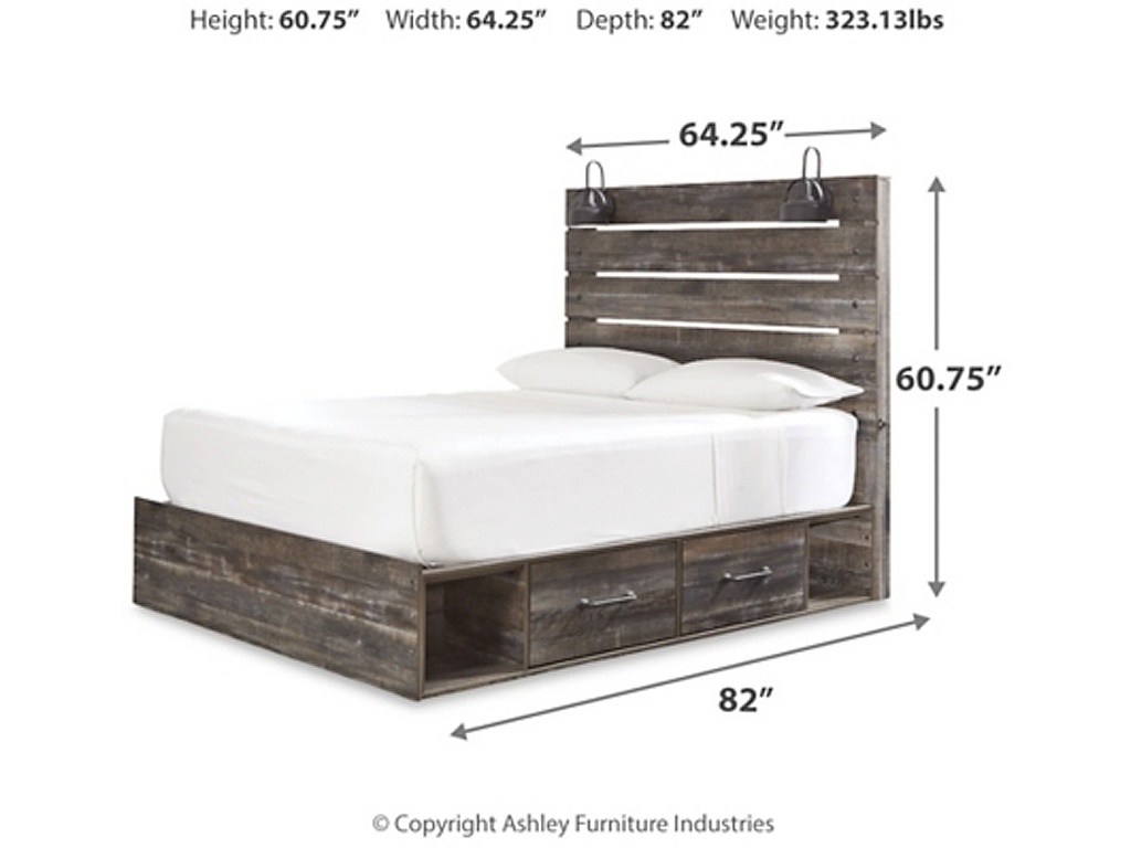 Drystan Queen Panel Bed with Storage, Chest and Nightstand - image 10