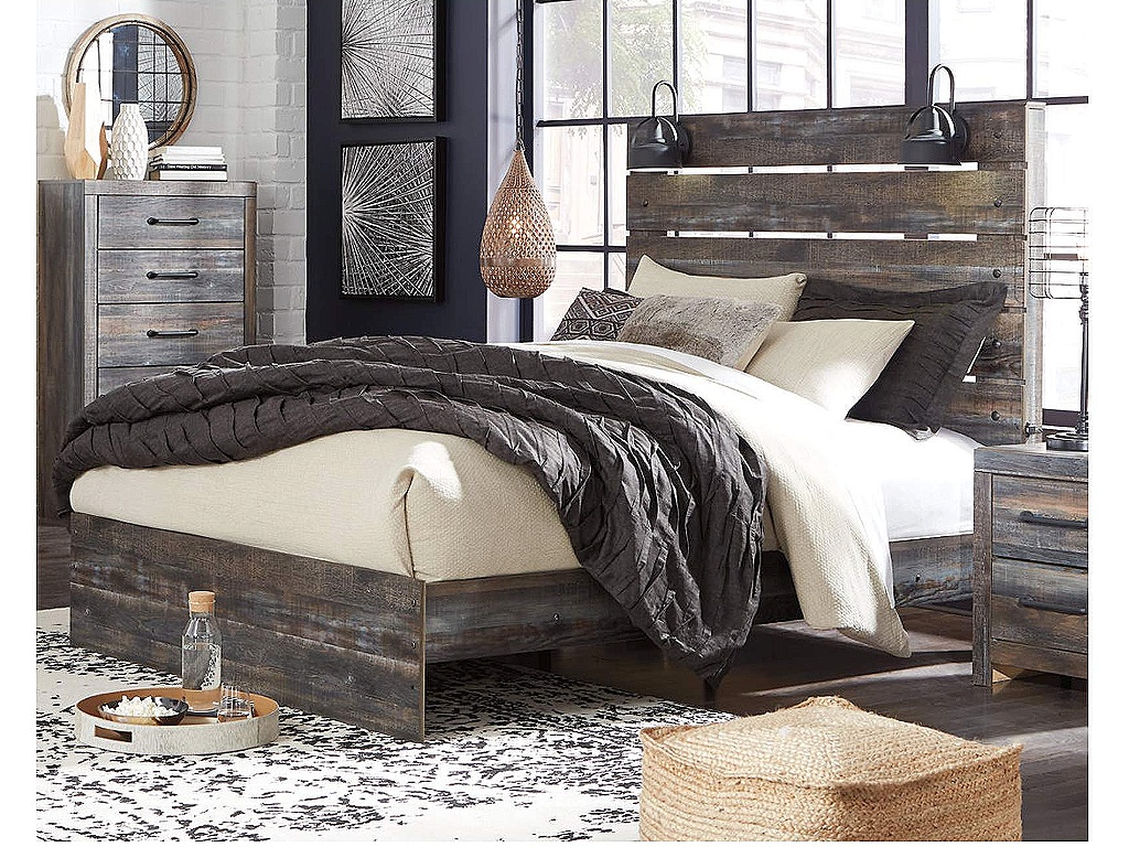Drystan Queen Panel Bed, Dresser, Mirror, Chest and Nightstand - image 16