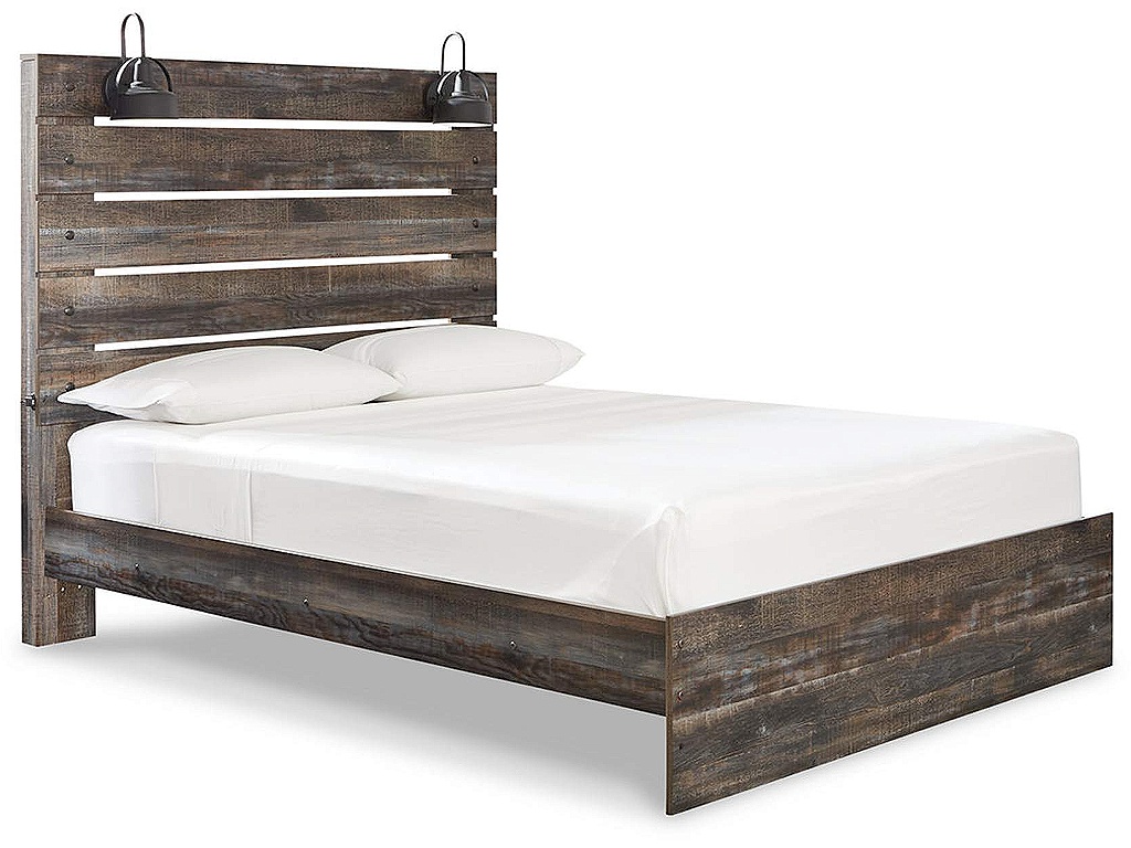 Drystan Queen Panel Bed, Dresser, Mirror and 2 Nightstands - image 2