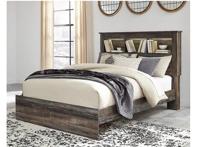 Drystan Queen Bookcase Bed
