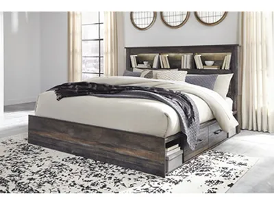 Drystan Queen/King Side Storage with Rails