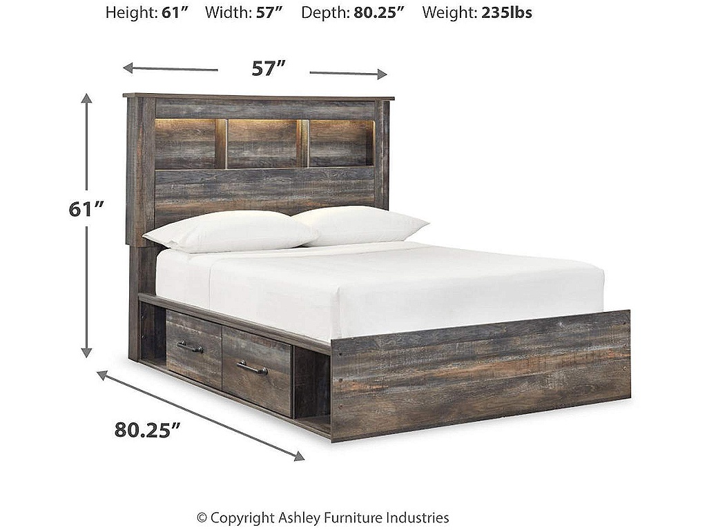Drystan Full Bookcase Storage Bed, Dresser and Nightstand - image 9