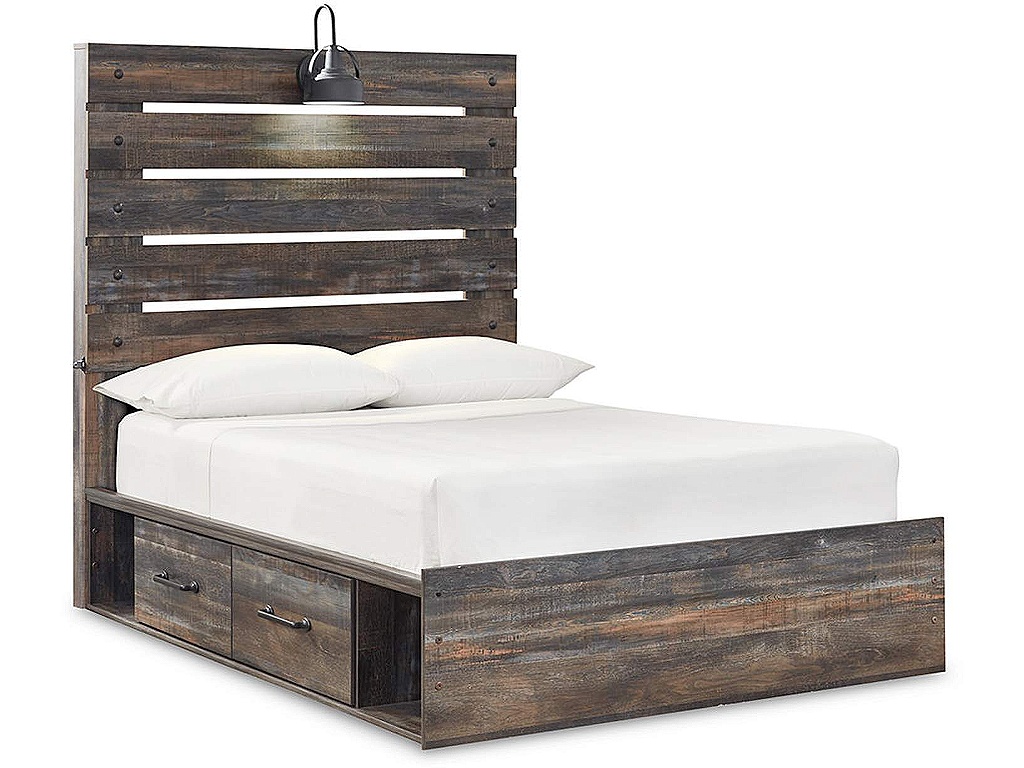 Drystan Full Panel Bed and 2 Nightstands - image 2