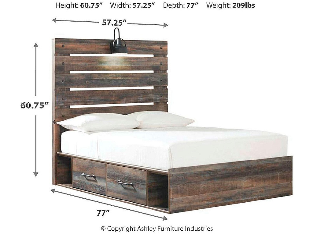 Drystan Full Panel Bed and 2 Nightstands - image 6