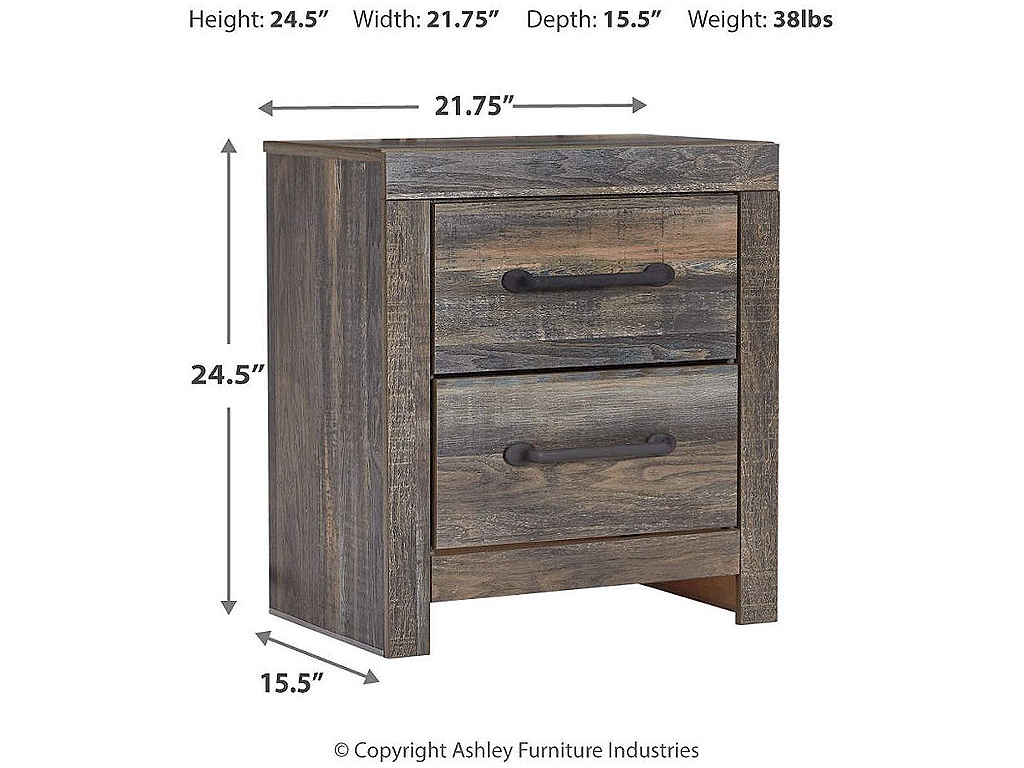 Drystan Queen Bookcase Storage Bed, Chest and 2 Nightstands - image 10